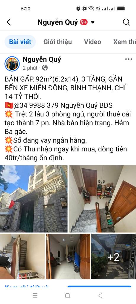 Nhà bán gấp 92m², có 7 phòng cho thuê, gần Ngã Tư Hàng Xanh