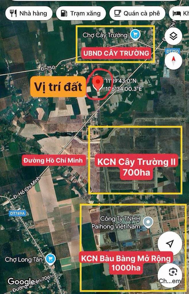 Đất ở đô thị 167m2 giá 890tr sổ sẵn đường 12m, cách QL13 100m, đường tạo lực 300m, TTHC Bàu Bàng