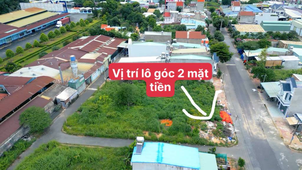 Bán nhanh lô đất 2 mặt tiền nằm ngay chợ An Bình Tam Phước ,Tam Phước, Đồng Nai, 97m2 , nở hậu lớn , công chứng ngay