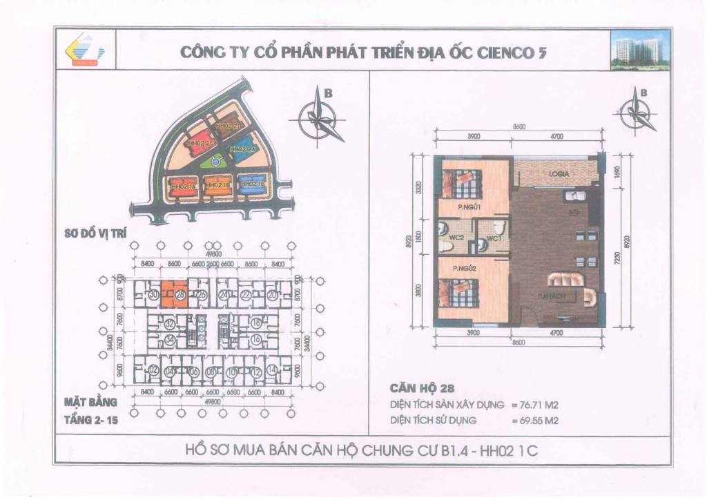 Bán nhanh căn hộ chung cư Thanh Hà, Hà Đông, diện tích 77m2, giá 2.62 tỷ