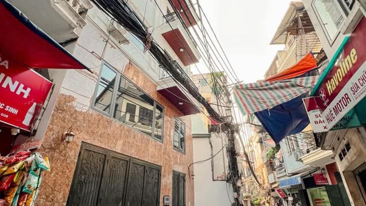 Bán tòa nhà chung cư mini mặt phố Hoàng Mai, 80m² x 7 tầng, mặt tiền 7.3m, doanh thu 80tr/tháng